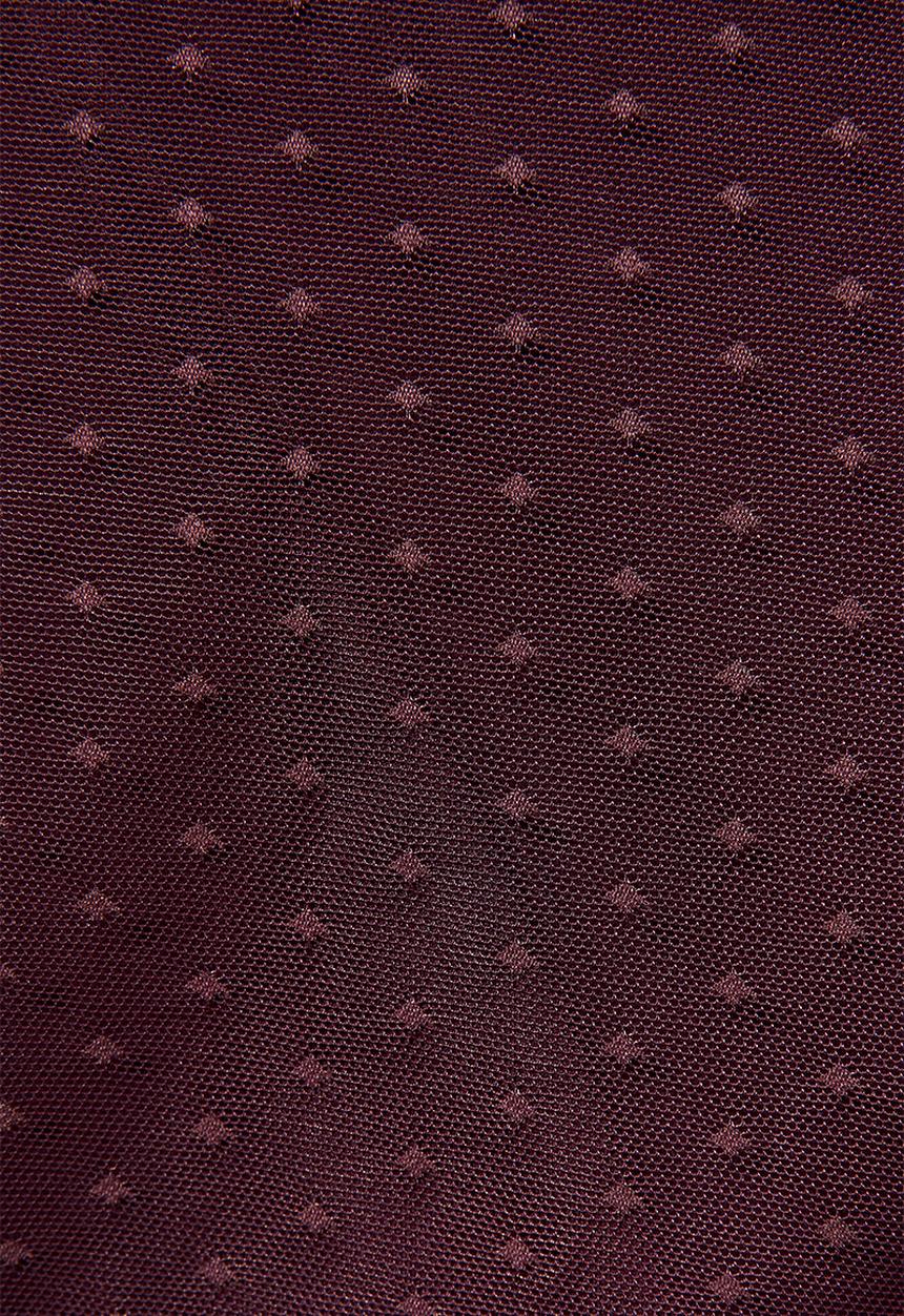 Superbalist - Dobby mesh femme top - burgundy 