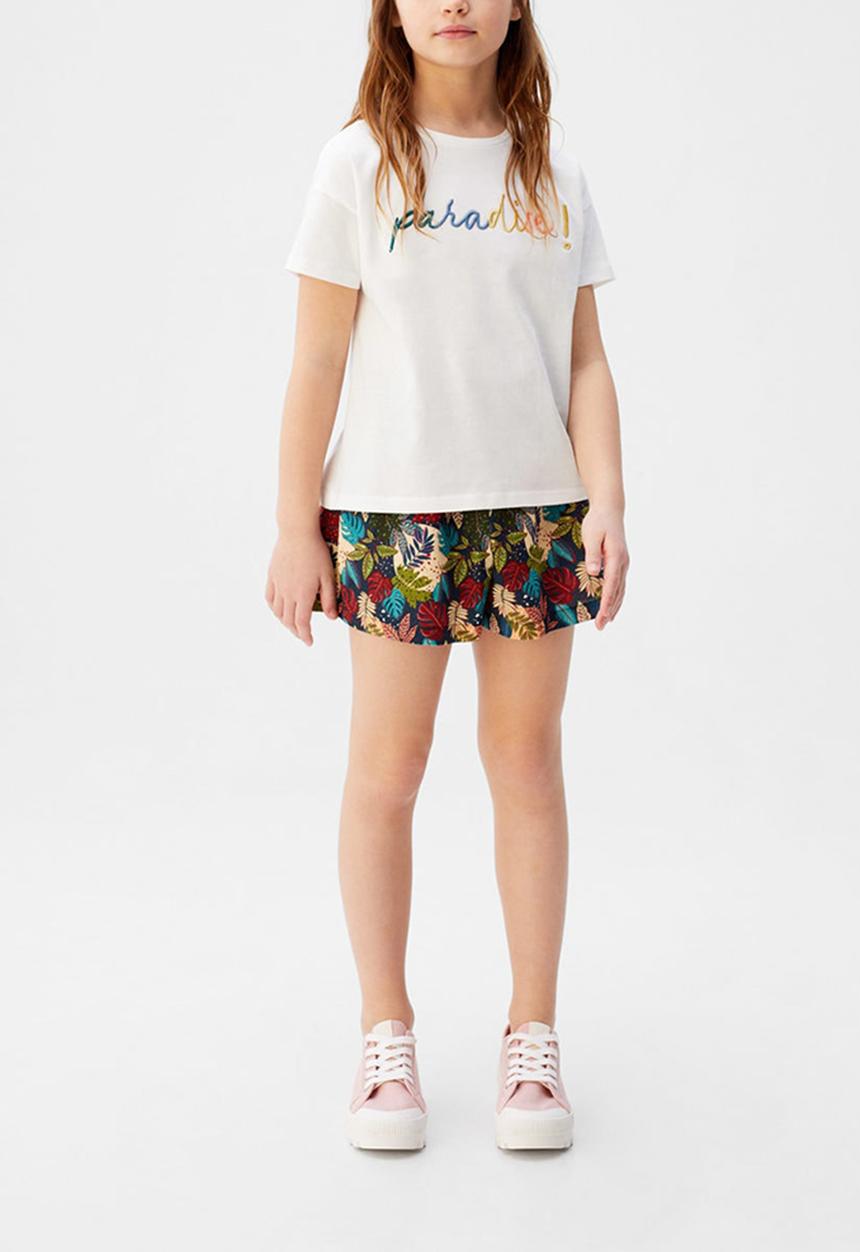 MANGO - T-shirt paradise - cream 