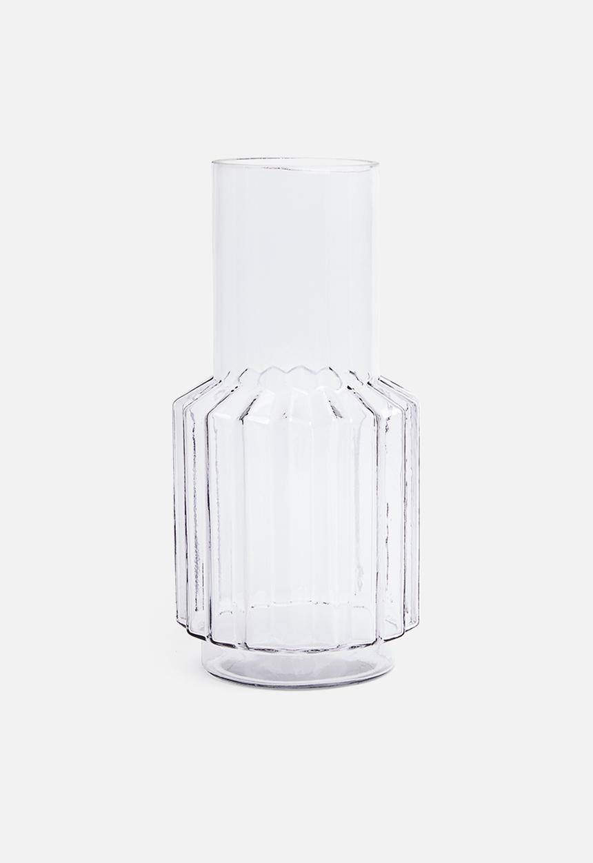 H&S - Glass vase blue