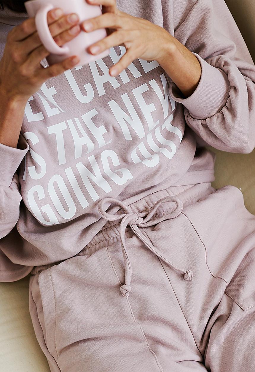 Me&B - Printed sweat top - dusty pink
