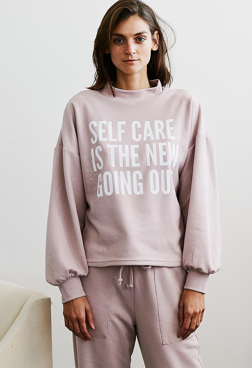 Me&B - Printed sweat top - dusty pink