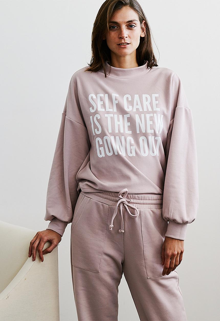 Me&B - Printed sweat top - dusty pink