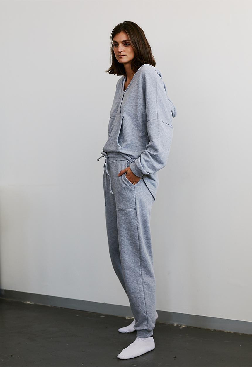 Me&B - Wrap tracktop - grey melange