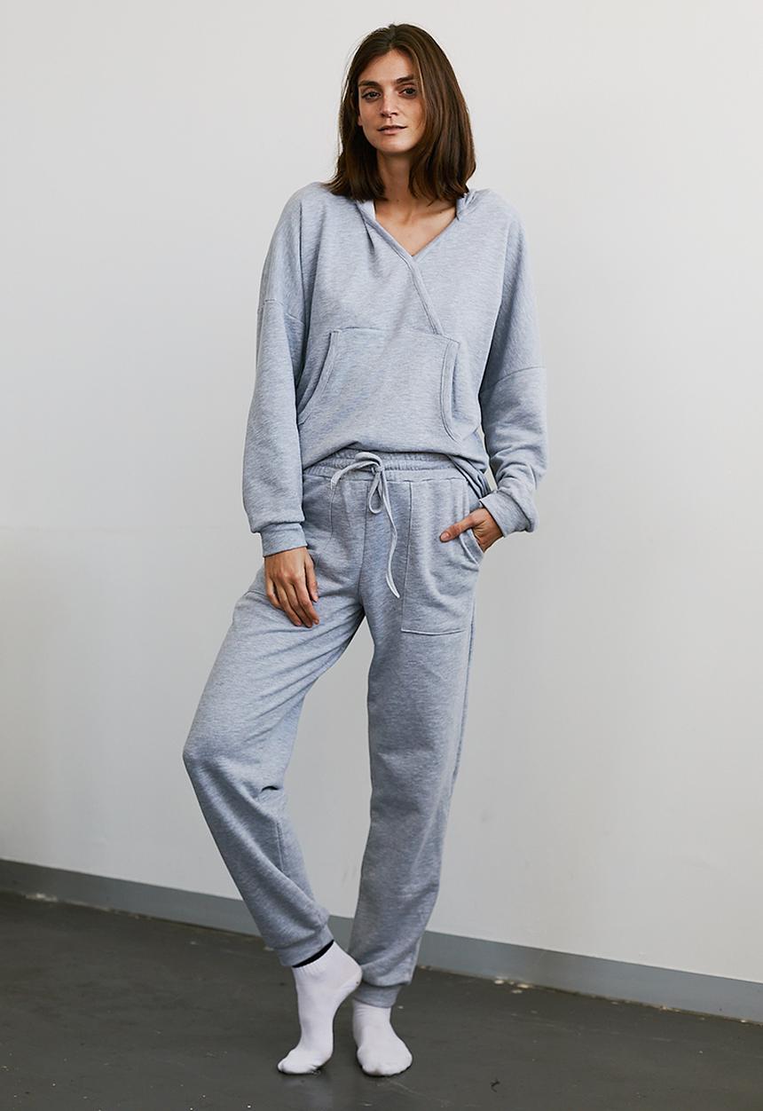 Me&B - Wrap tracktop - grey melange