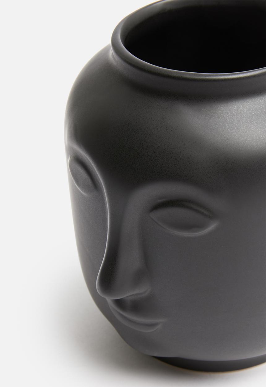 H&S - Face vase - black