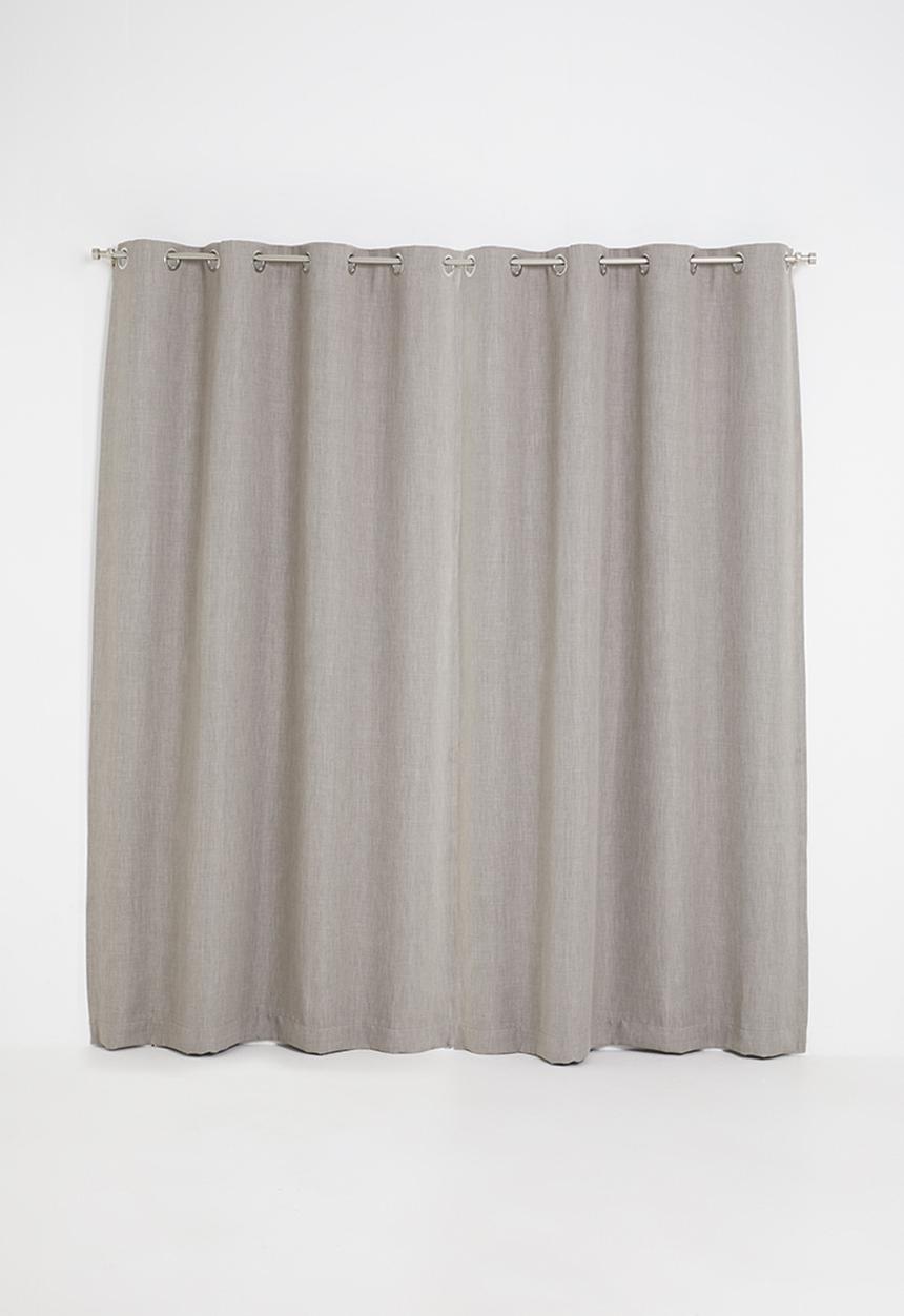 Sixth Floor - Eyelet harvey woven blockout curtain - amarula