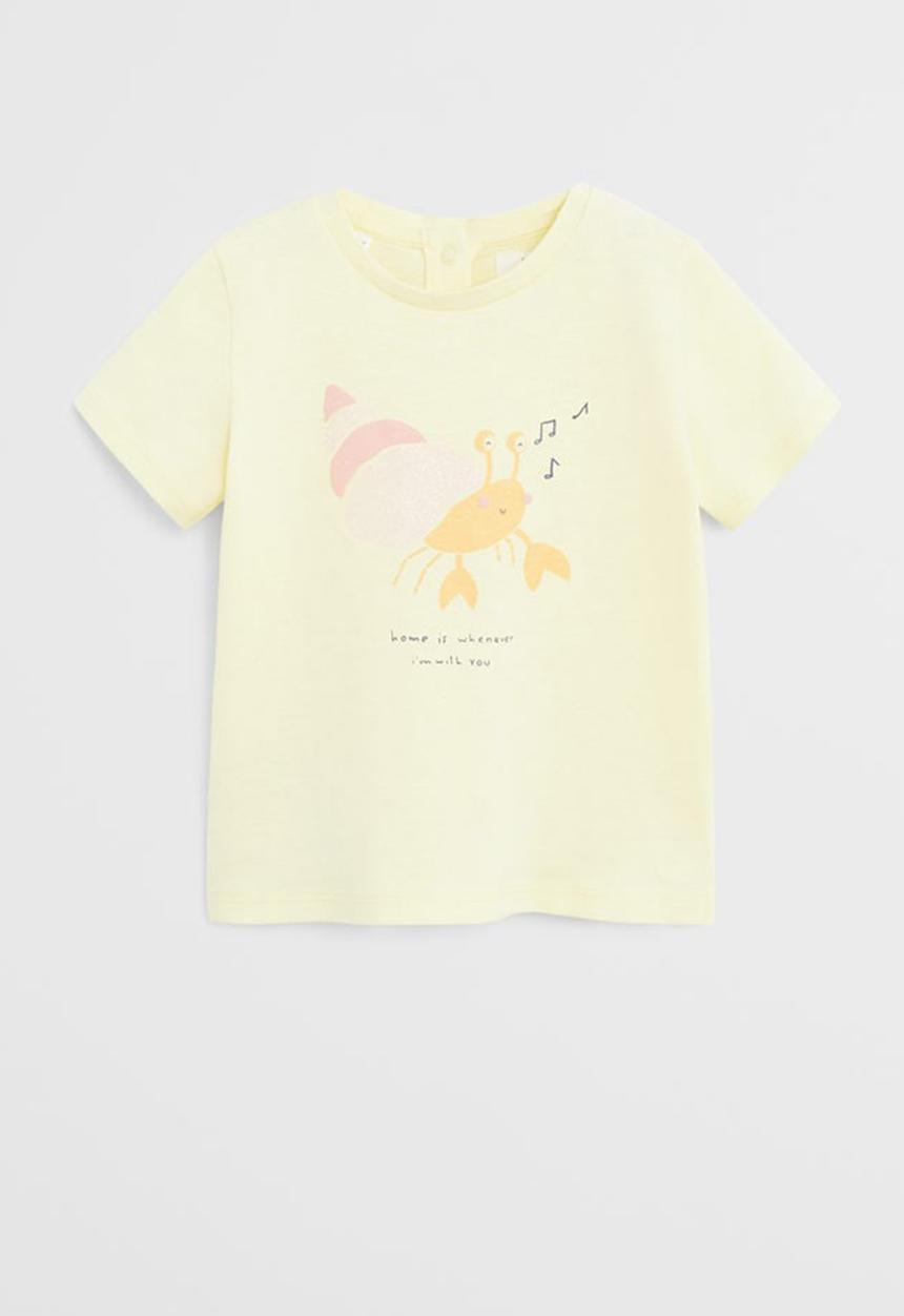 MANGO - T-shirt helen  - yellow