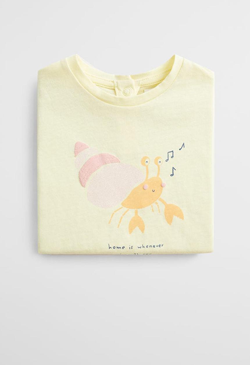 MANGO - T-shirt helen  - yellow
