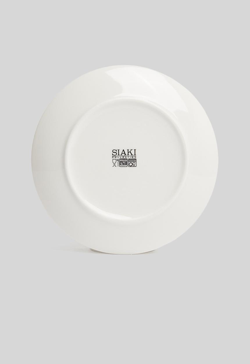 Excellent Houseware - Marble side plate set of 6 - white 