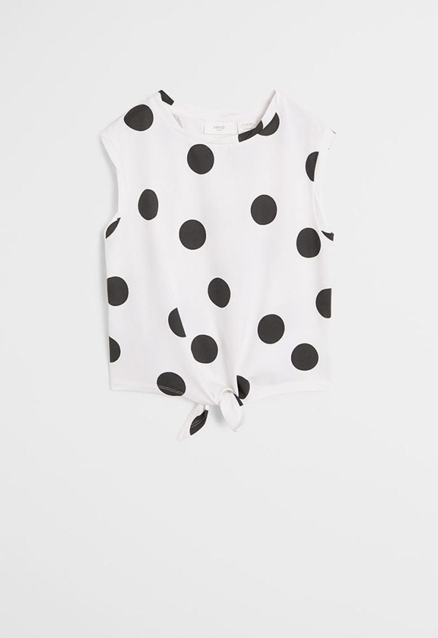 MANGO - T-shirt safarip6 - white & black 