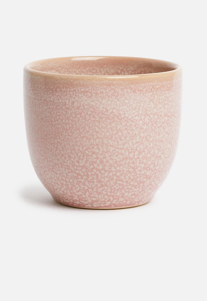 H&S - Reactive glaze flower pot - blush
