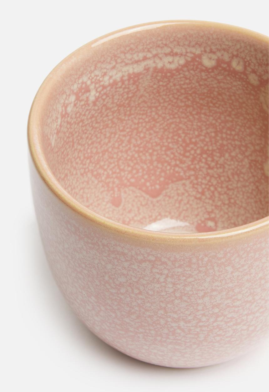 H&S - Reactive glaze flower pot - blush
