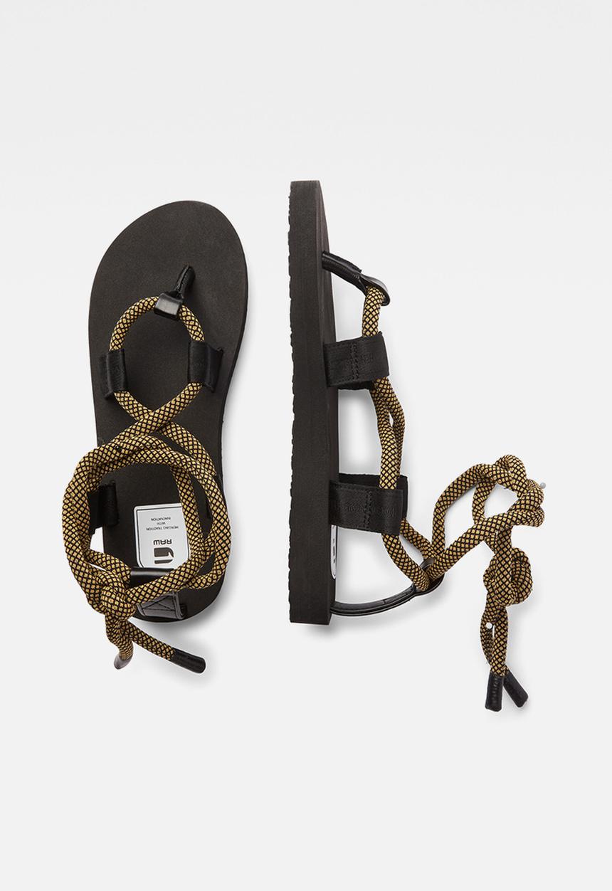 G-STAR - Ghillie og sandal - black & yellow