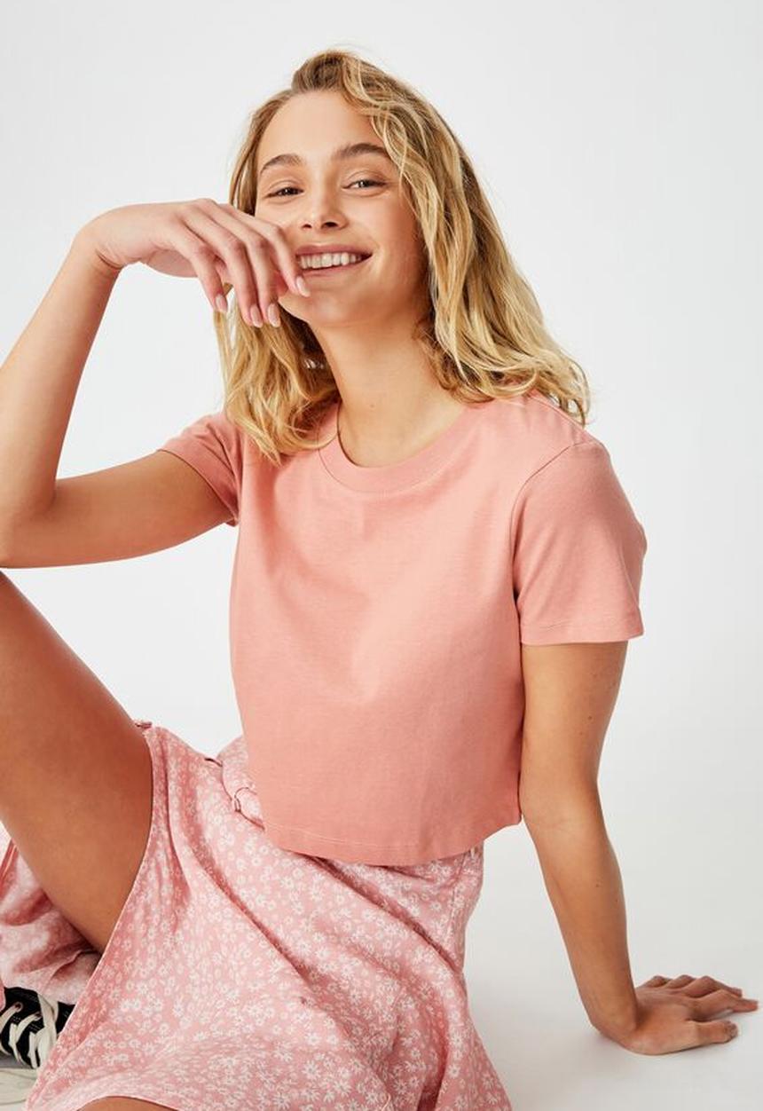 Cotton On - The baby tee - canyon clay