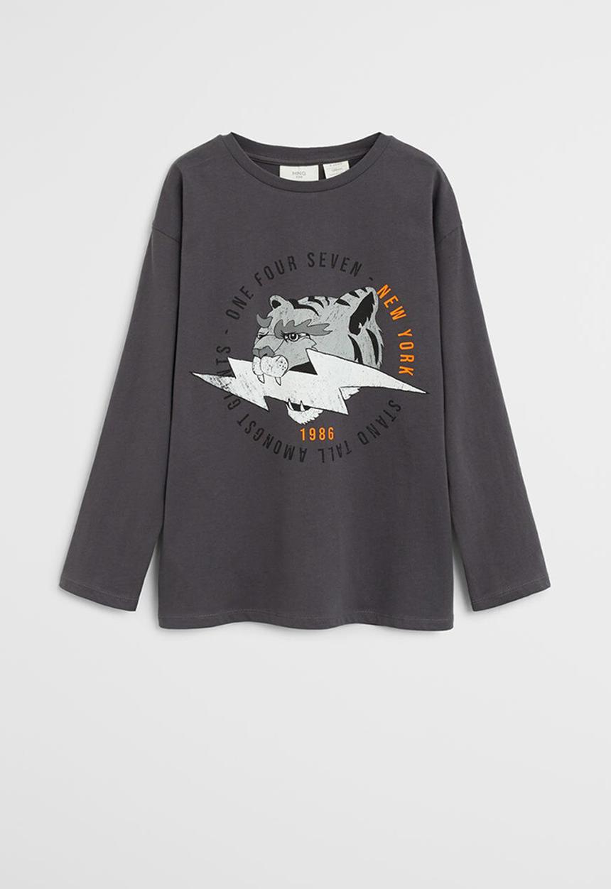MANGO - T-shirt rayo - charcoal 