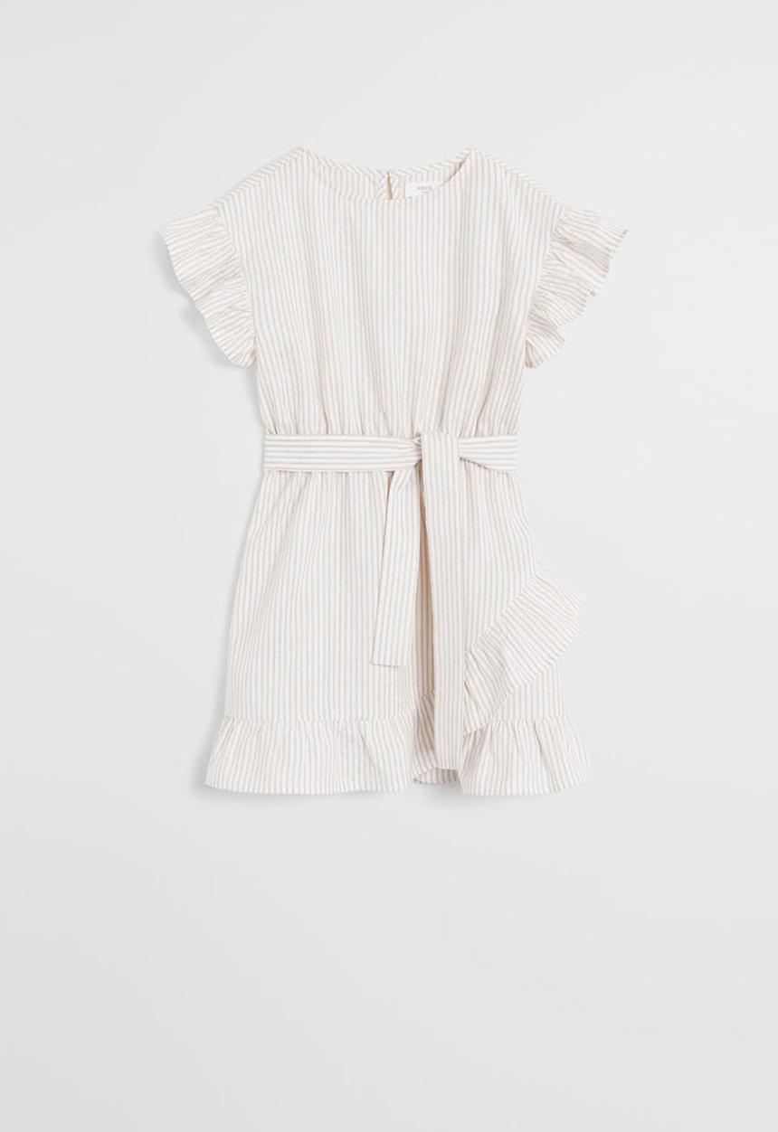 MANGO - Dress camel - cream & beige 