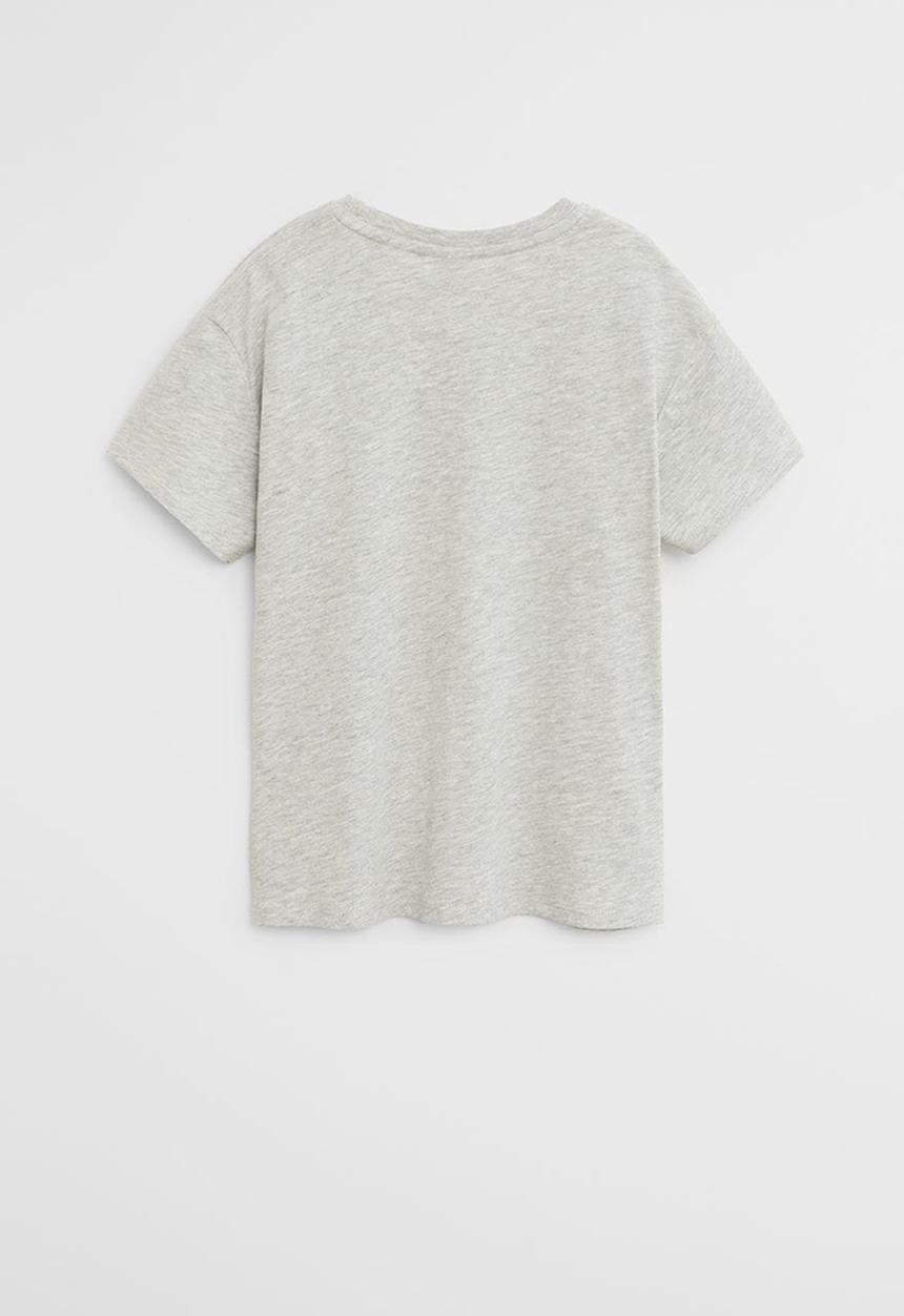MANGO - T-shirt robot  - grey 