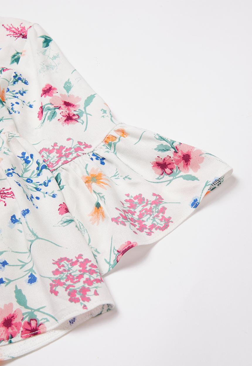 Superbalist Kids - Girls peplum blouse - white