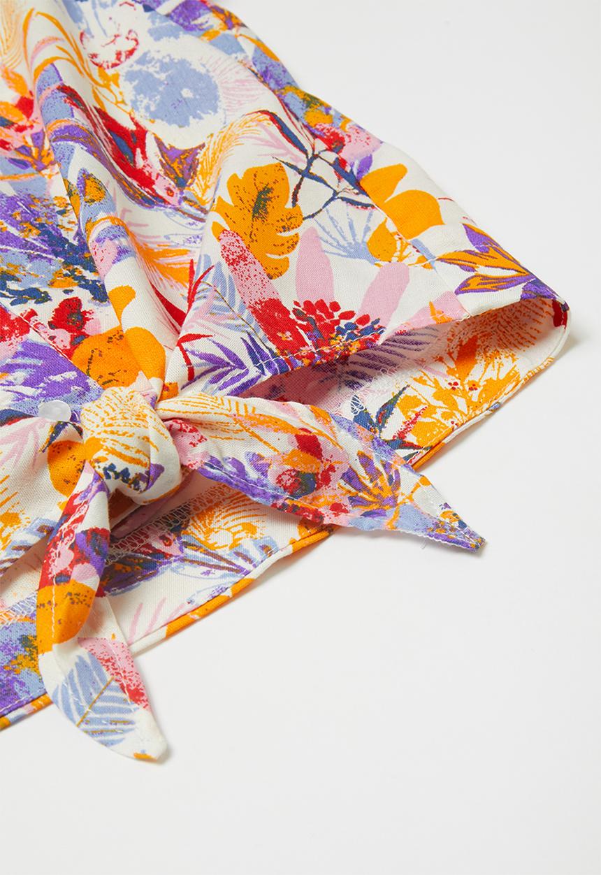 Superbalist - Girls tie front shirt - multi