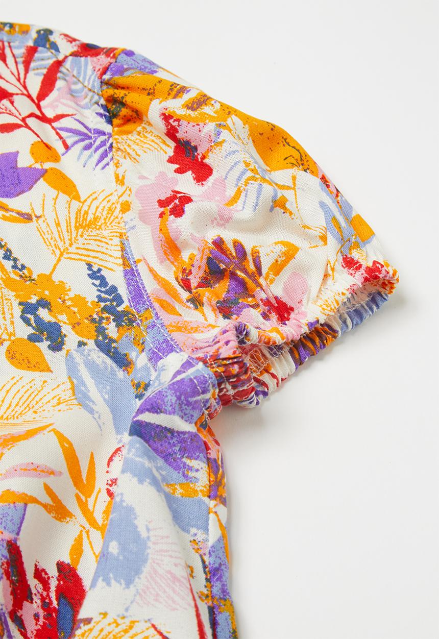 Superbalist - Girls tie front shirt - multi