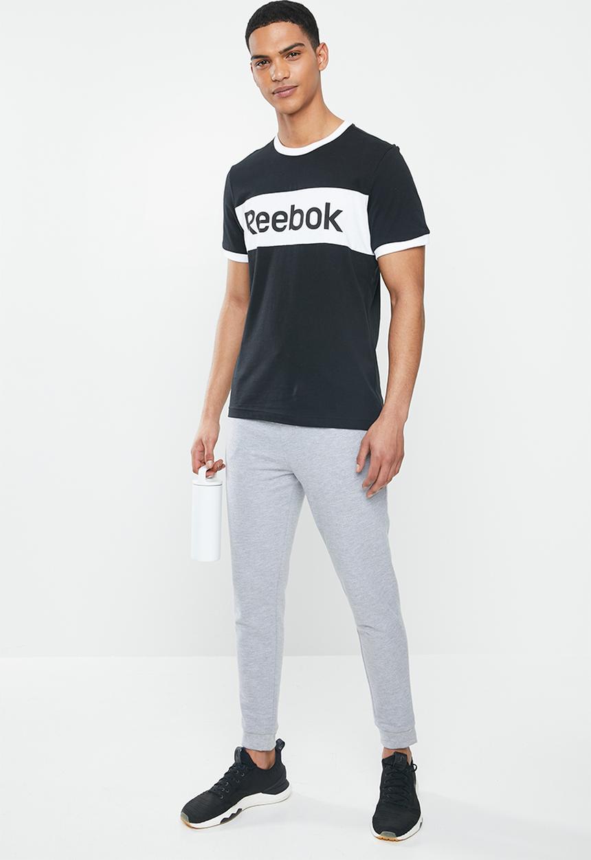 Reebok - Te ll blocked tee - black & white
