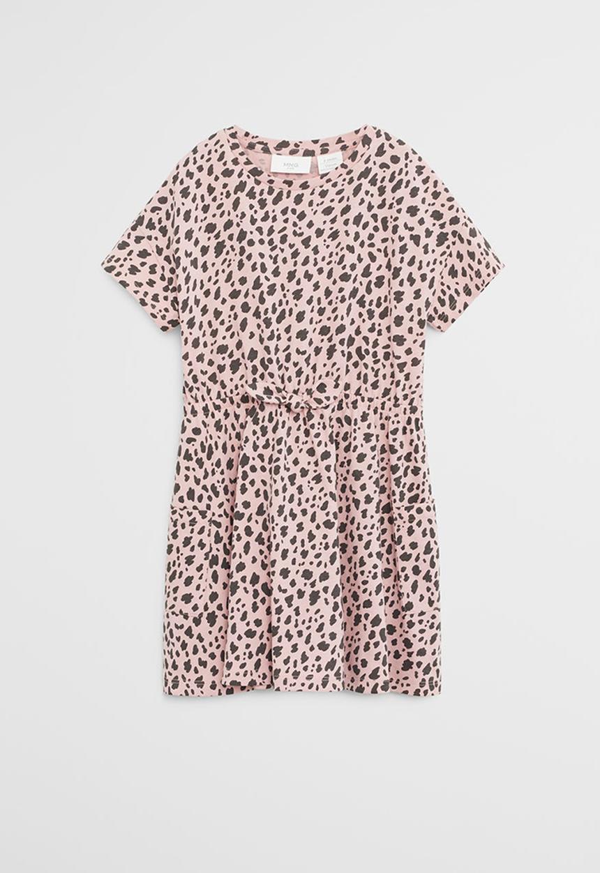 MANGO - Dress vanesa - pink & black 