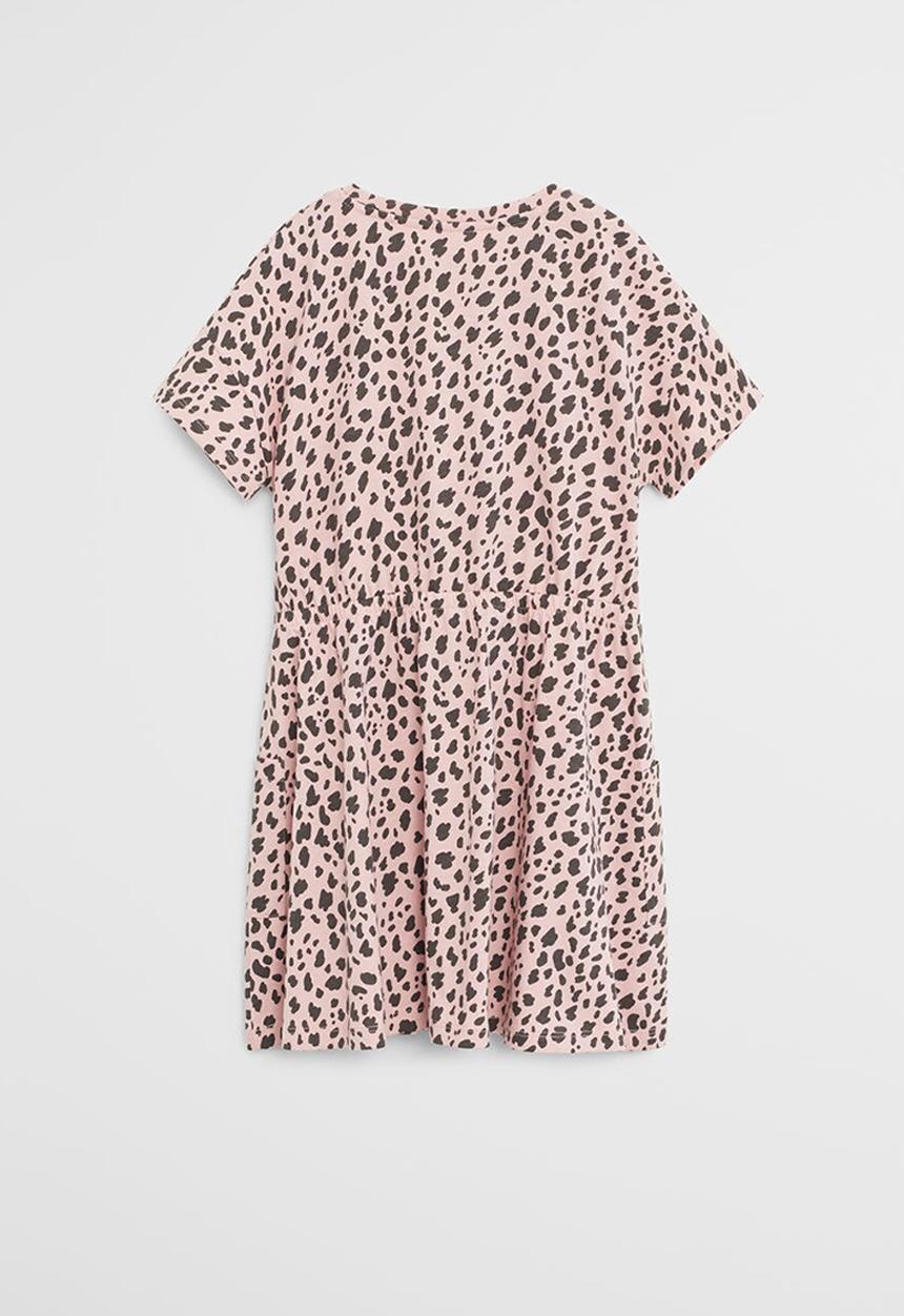 MANGO - Dress vanesa - pink & black 