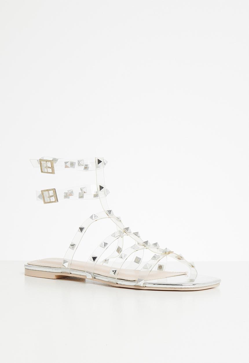Public Desire - Publicity sandal - silver