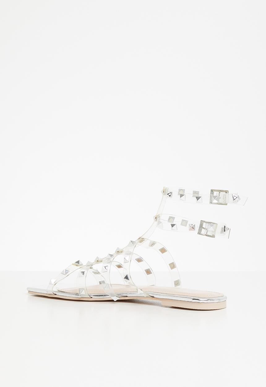 Public Desire - Publicity sandal - silver