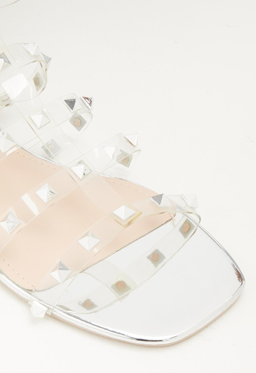 Public Desire - Publicity sandal - silver