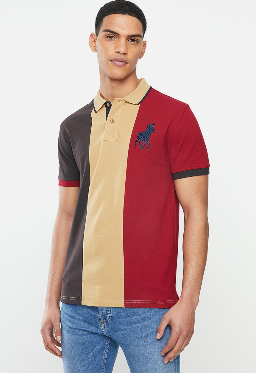 POLO - Chris short sleeve colour block fashion golfer - multi