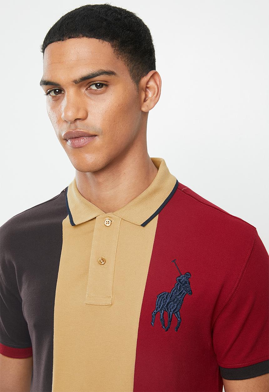 POLO - Chris short sleeve colour block fashion golfer - multi