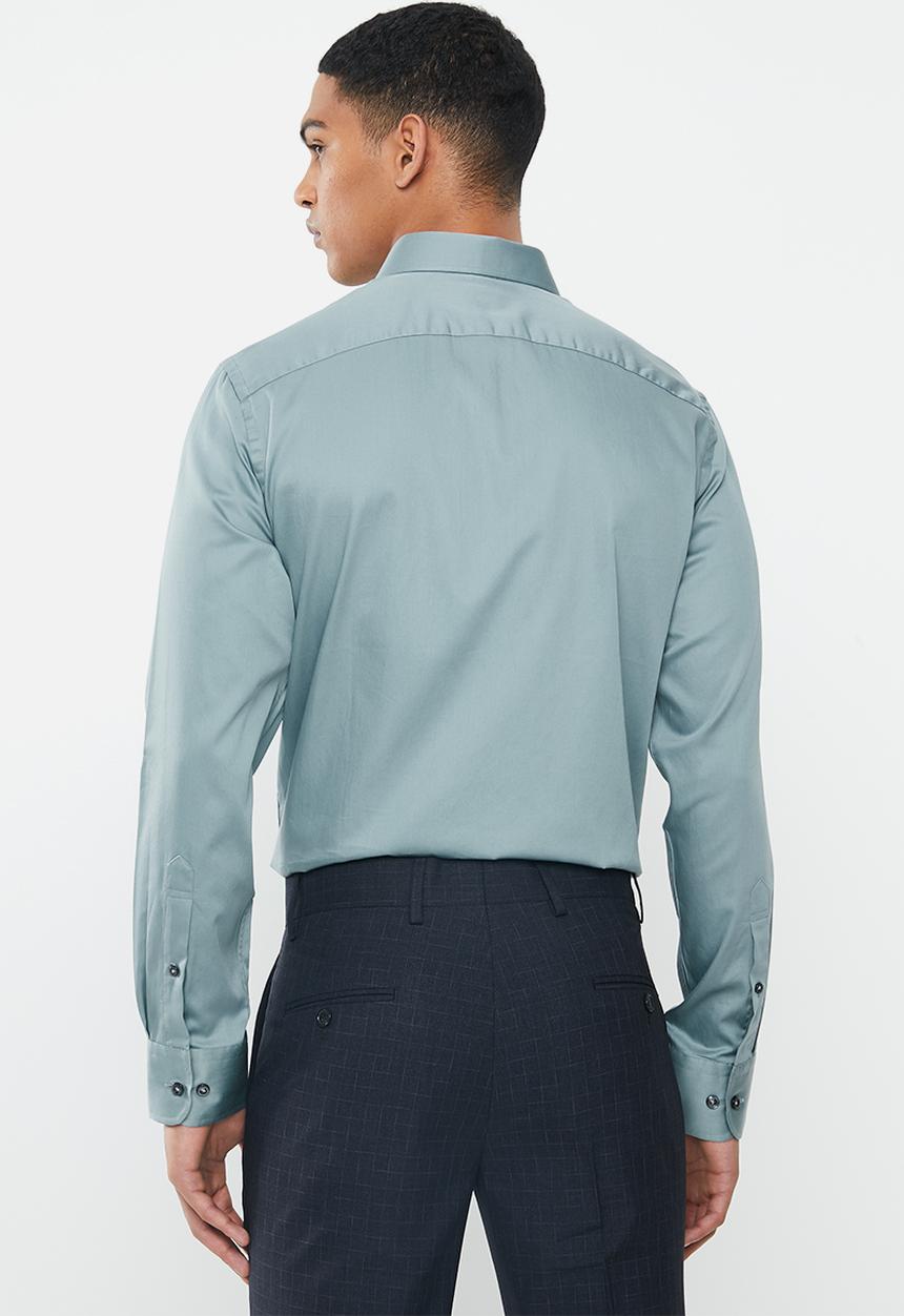 POLO - Greig long sleeve shirt - blue grey