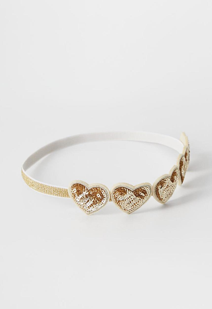 MANGO - Hairband amor  - gold