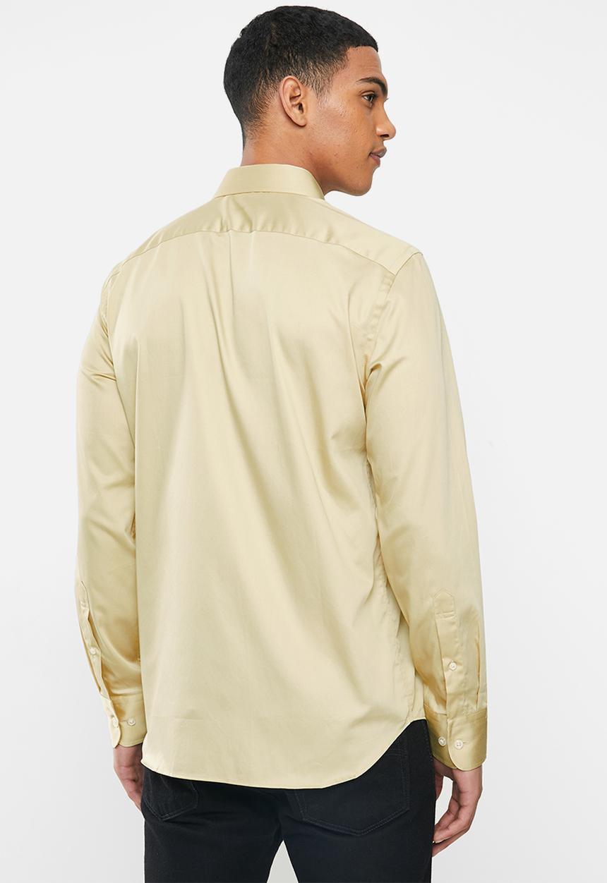 POLO - Greig long sleeve shirt - stone