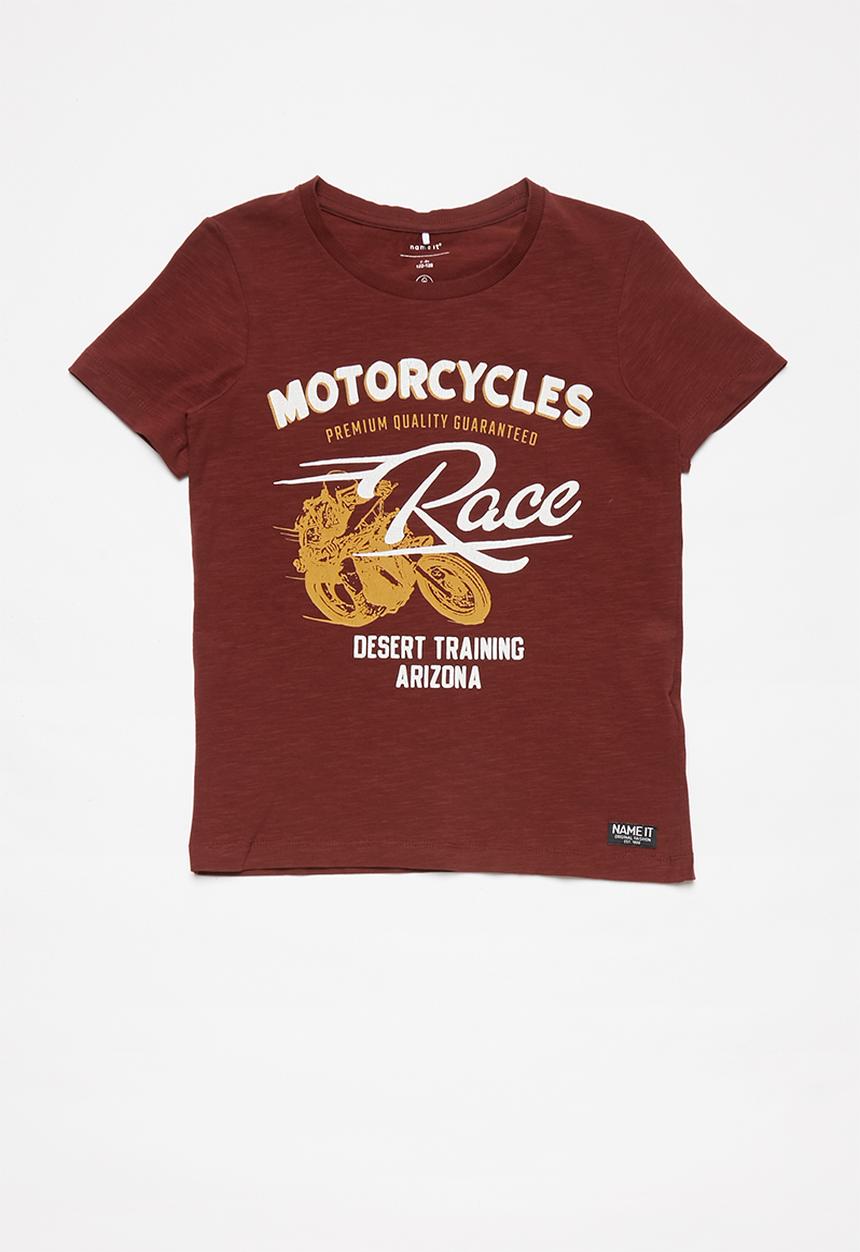 Name It - Tria jbia short sleeve top - burgundy