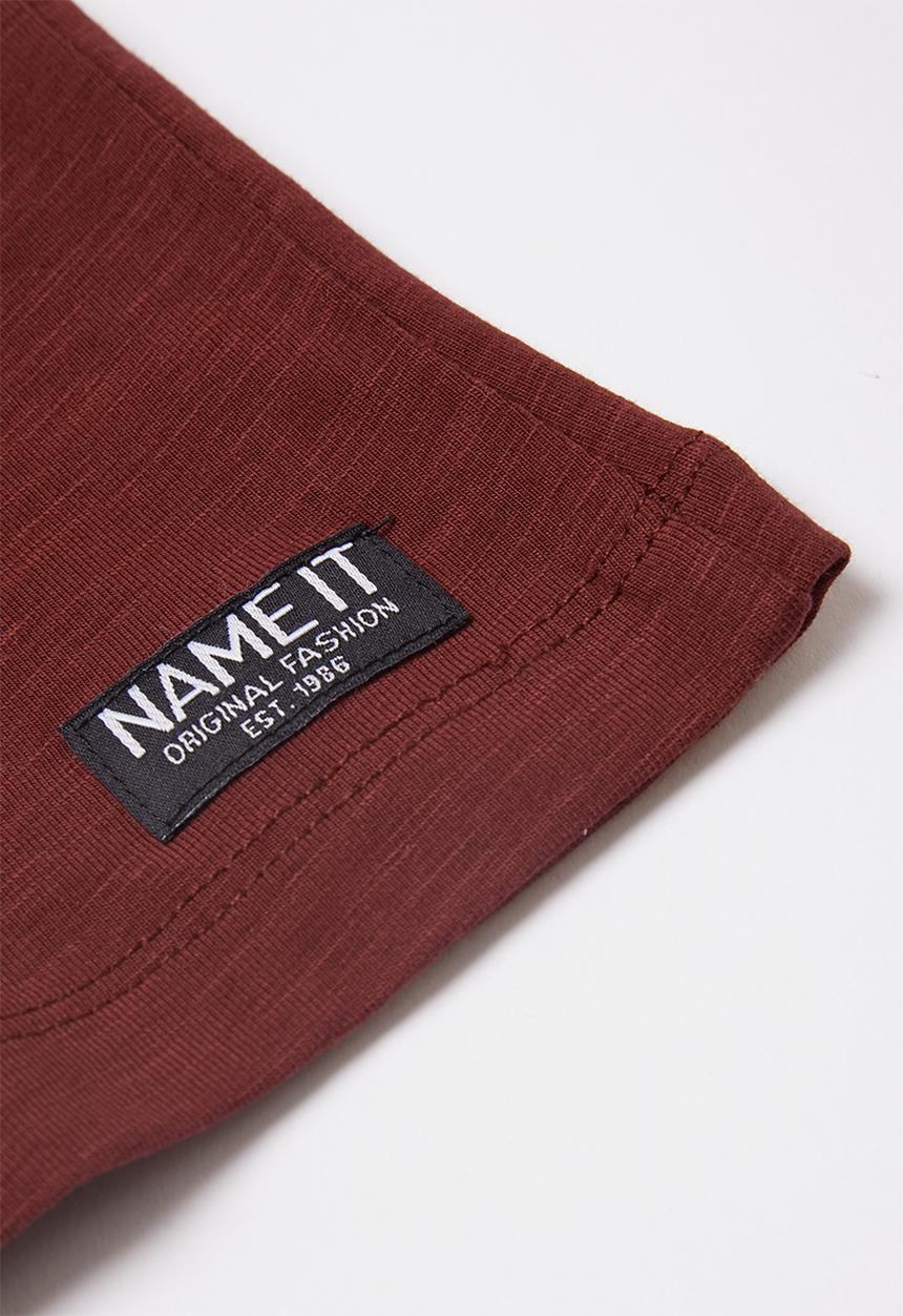 Name It - Tria jbia short sleeve top - burgundy