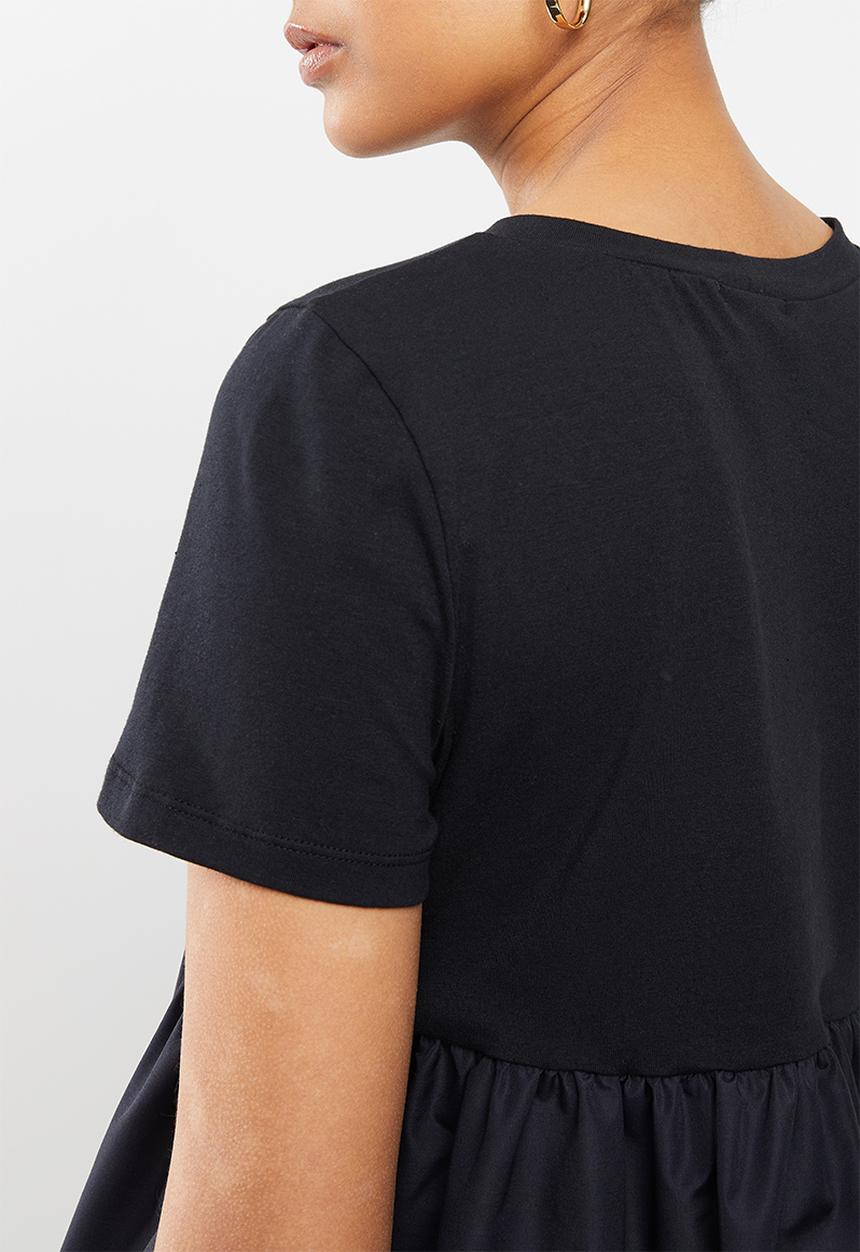 Blake - Combo tiered top - black