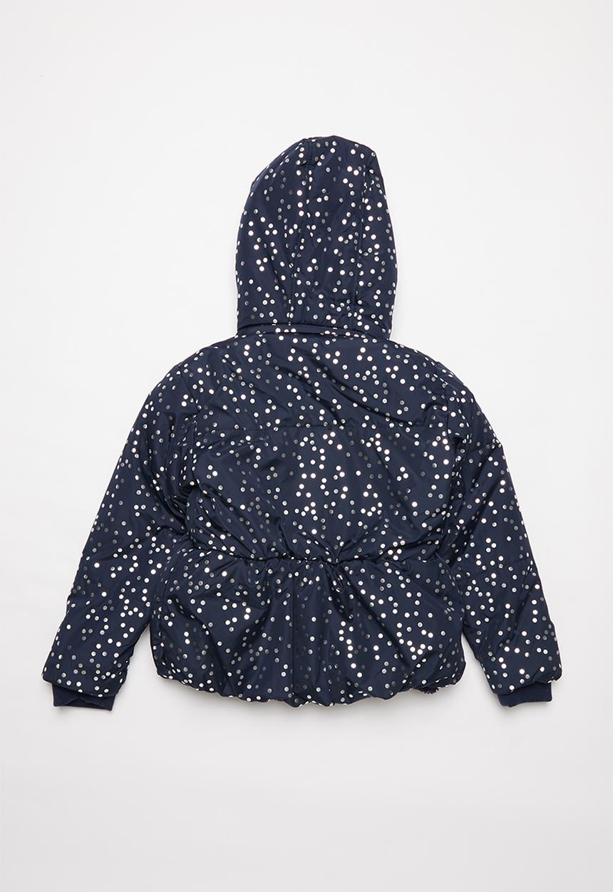MINOTI - Girls foil aop coat - navy