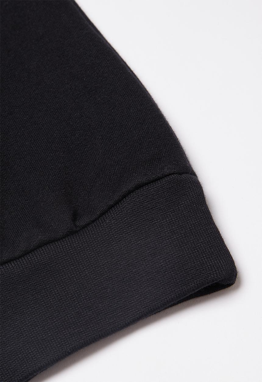 Quiksilver - Comp logo screen fleece crew - black