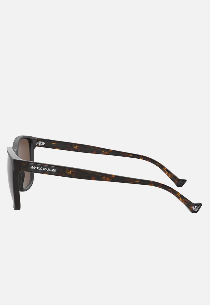 Emporio Armani - Sunglasses with tortoise shell detail 54mm - brown