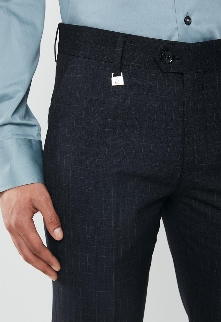 POLO - Classic custom fit formal trouser - navy