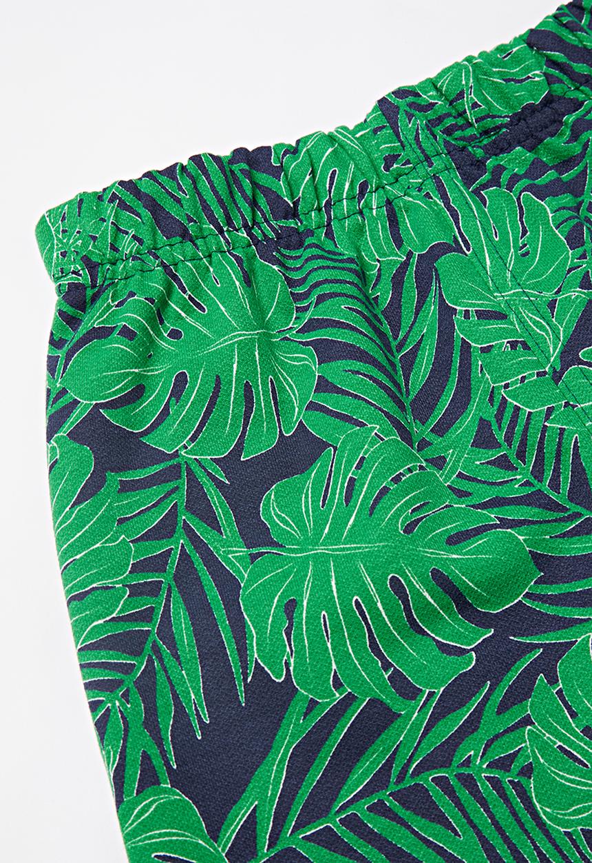 Bee Loop - Boys tank top & shorts set - green & black