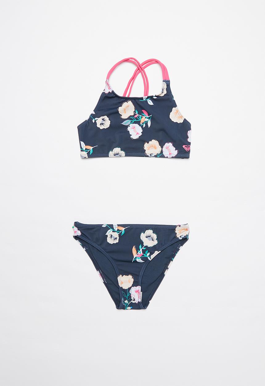Roxy - Lets get salty crop top set - multi