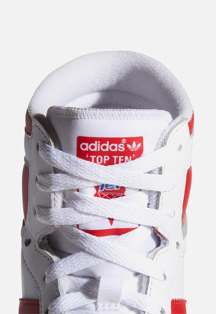 adidas Originals - Top Ten - ftwr white/scarlet red /red