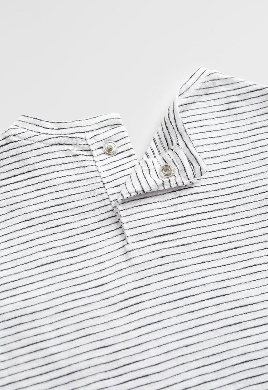 MANGO - T-shirt elia - black & white 