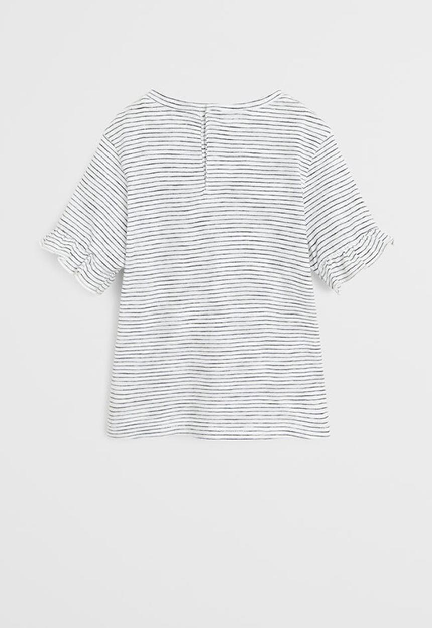 MANGO - T-shirt elia - black & white 