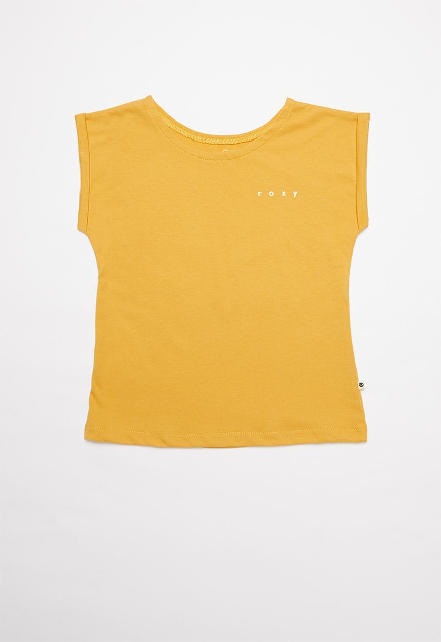 Roxy - Lost in my dream short sleeve retro - yellow