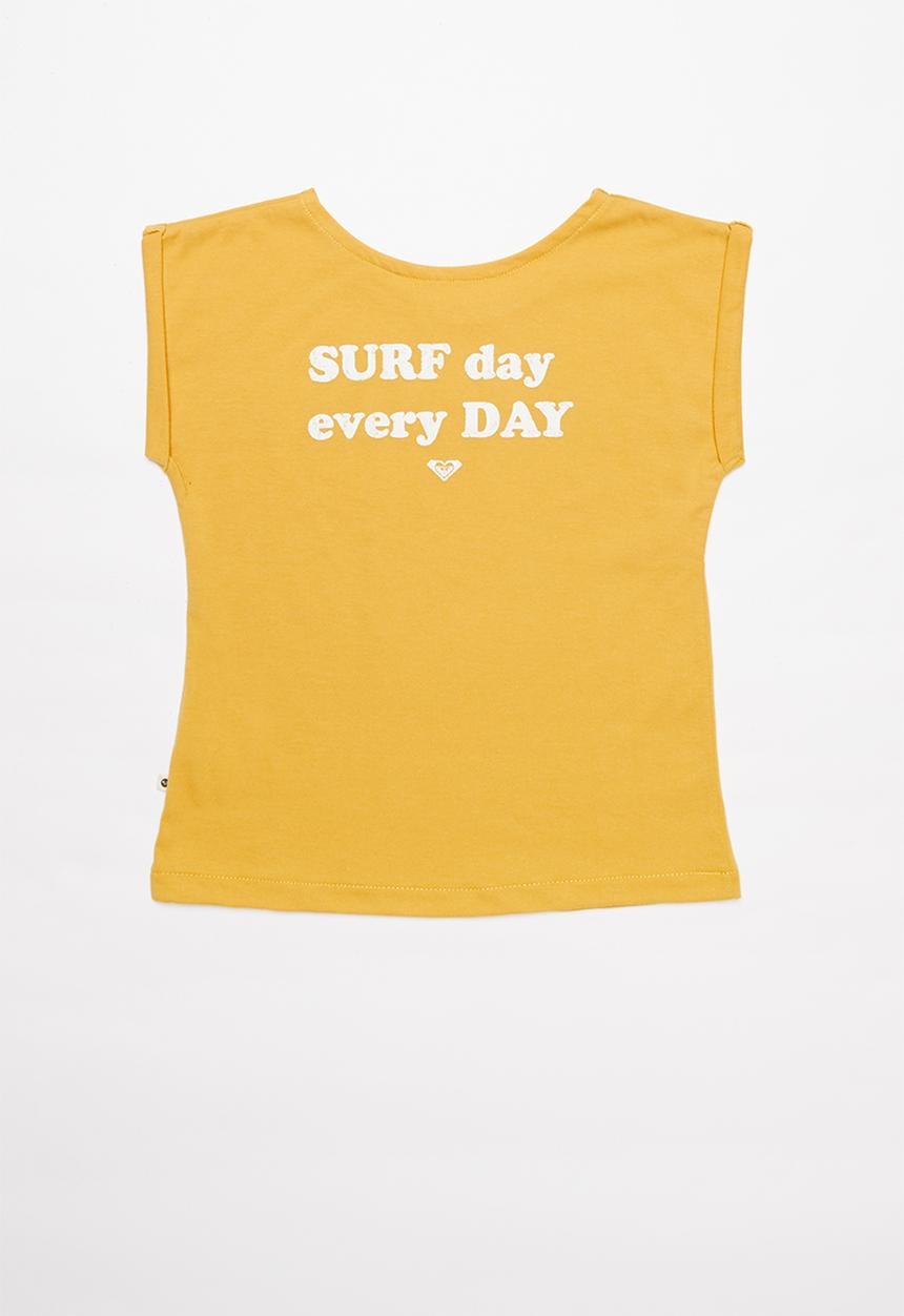 Roxy - Lost in my dream short sleeve retro - yellow