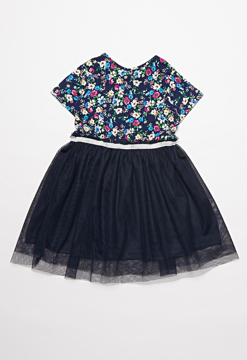 Pop Candy - Girls mesh dress - navy